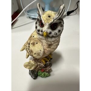 Owl Perched On A Tree Stump‎ Shelf Sitter 4"